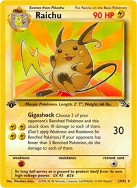 Raichu - 29/62 (1st Edition)