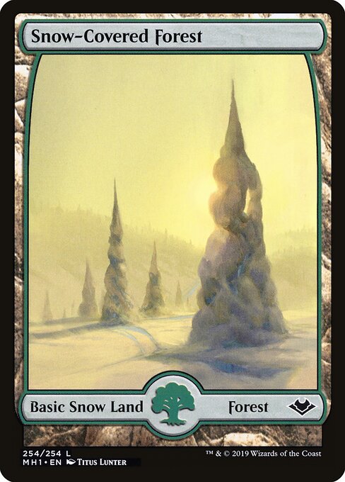 Snow-Covered Forest (254) - FULL ART