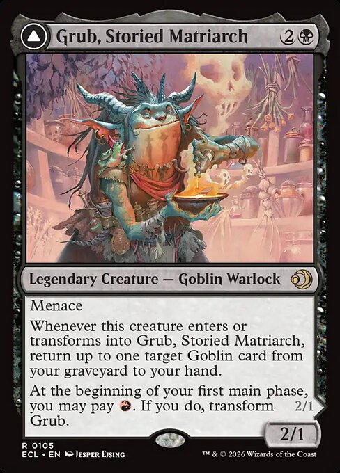 Grub, Storied Matriarch // Grub, Notorious Auntie (105) (Foil)