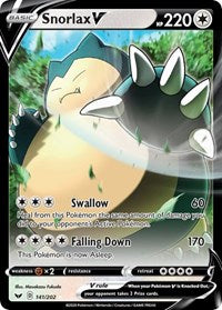 Snorlax V - 141/202 (Holofoil)