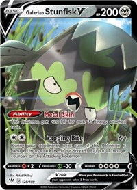 Galarian Stunfisk V - 128/189 (Holofoil)