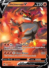 Incineroar V - 08/73 (Holofoil)