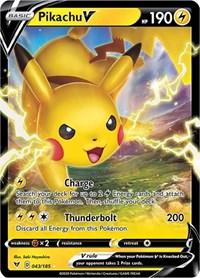 Pikachu V - 043/185 (Holofoil)