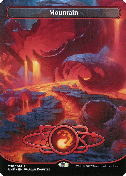 Mountain (238) - BORDERLESS - FULL ART (Foil)