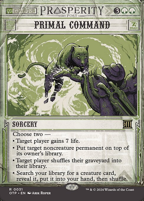 Primal Command (31) - BORDERLESS