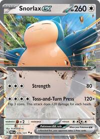 Snorlax ex - 076/131 (Holofoil)