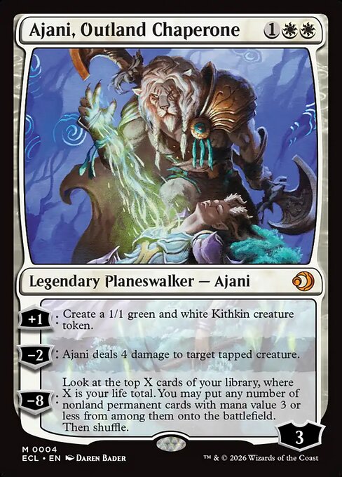 Ajani, Outland Chaperone (4) (Foil)