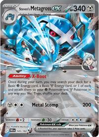 Steven's Metagross ex - 145/182 (Holofoil)
