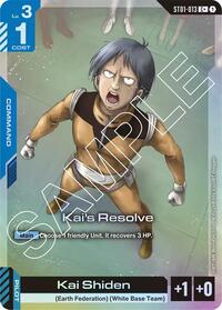 Kai's Resolve (C+) - ST01-013 (Holofoil)