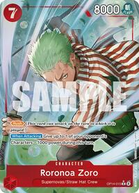 Roronoa Zoro - OP14-015 (Alternate Art) - OP14-015 (Foil)