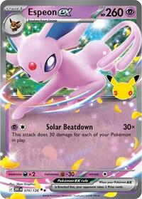 Espeon ex - 070/128 (Holofoil)
