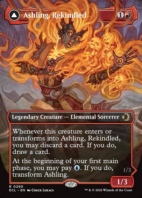 Ashling, Rekindled // Ashling, Rimebound (290) - BORDERLESS