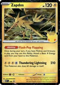 Zapdos - 098 (30th Celebration) - 098 (Holofoil)