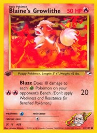 Blaine's Growlithe - 062/132 (Unlimited)