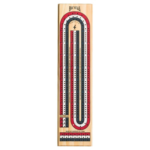 Cribbage Board 3 Track Color Coded