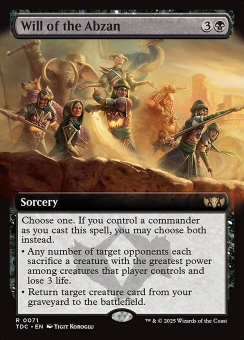 Will of the Abzan (71) - EXTENDED ART