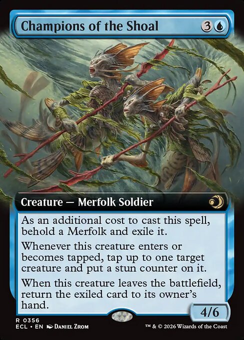 Champions of the Shoal (356) - EXTENDED ART (Foil)