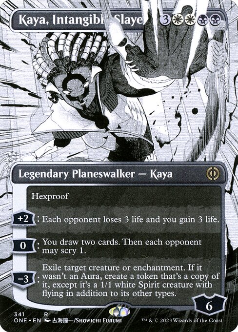 Kaya, Intangible Slayer (341) - BORDERLESS (Foil)