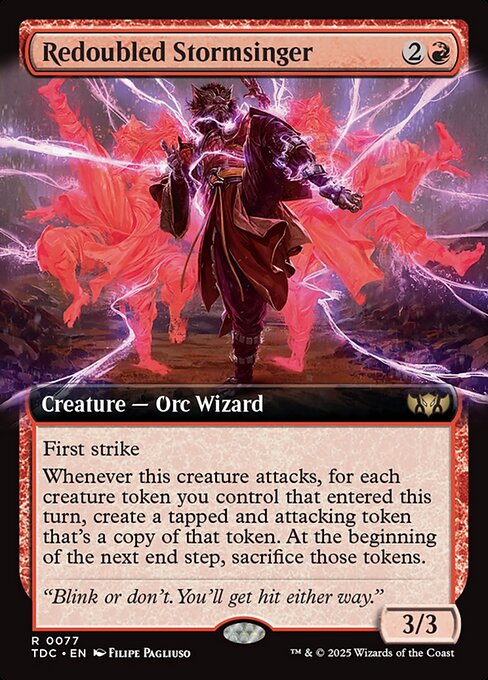 Redoubled Stormsinger (77) - EXTENDED ART