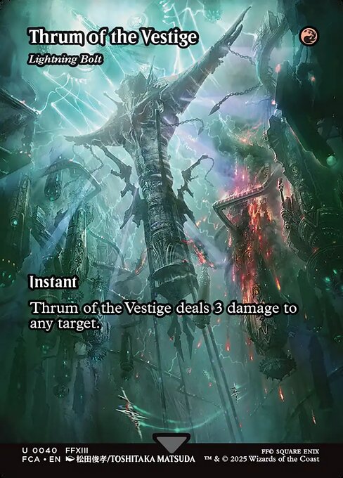 Lightning Bolt (40) - BORDERLESS - FULL ART (Foil)