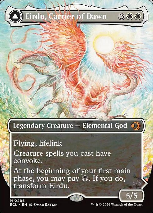 Eirdu, Carrier of Dawn // Isilu, Carrier of Twilight (286) - BORDERLESS