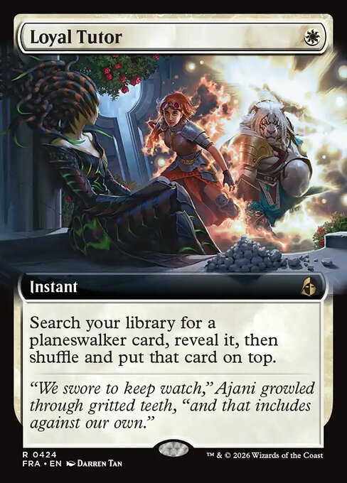 Loyal Tutor (424) - EXTENDED ART (Foil)